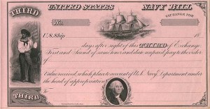 United States Navy Bill - Unissued Exchange Receipt